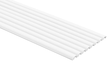 Panel ścienny WP001T Duna biały wym. 200 x 1.32 x 24.7 cm, z PolyForce